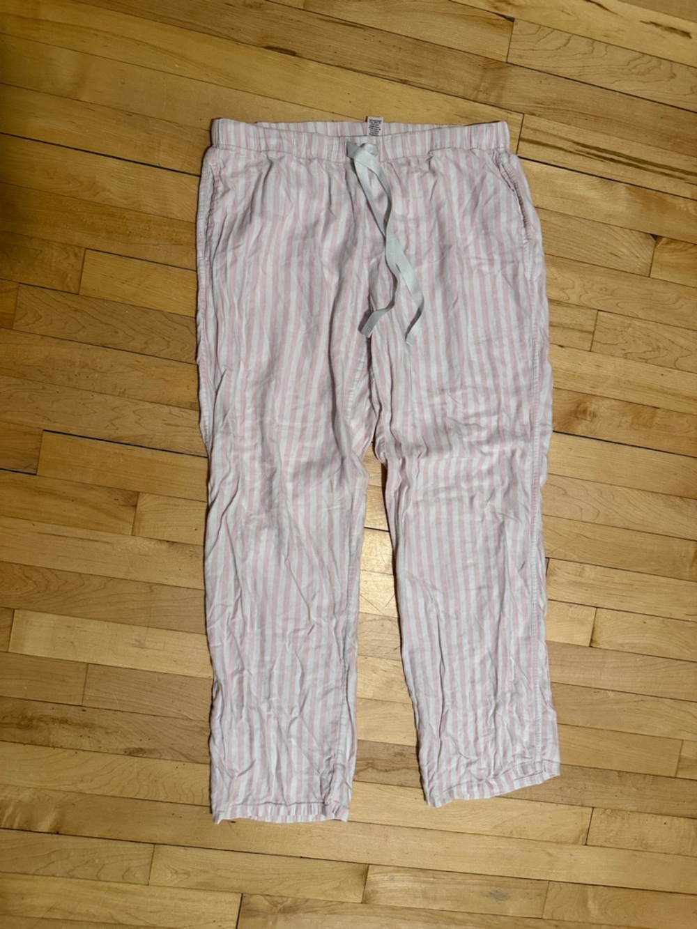 Victoria's Secret Pink and White Stripped pajama pants